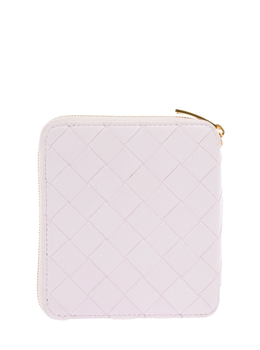 Bottega Veneta Women Bottega Veneta Woman's Lilac Intreccio Nappa Leather Wallet - 2