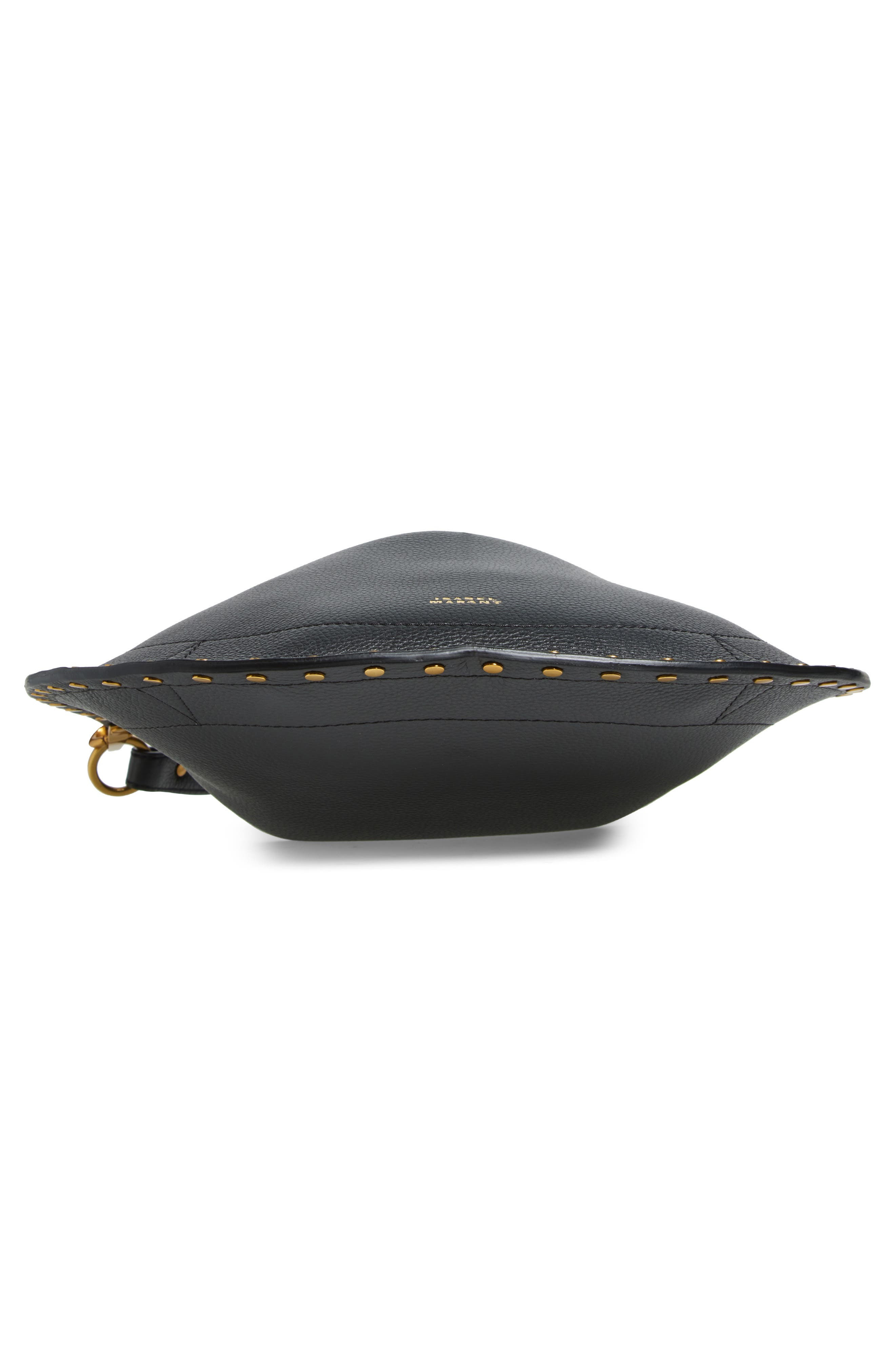 Isabel Marant Oskan Studded Soft Leather Crossbody Bag in Black at Nordstrom - 7