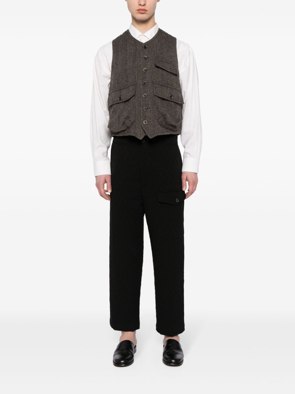 V-neck wool waistcoat - 2