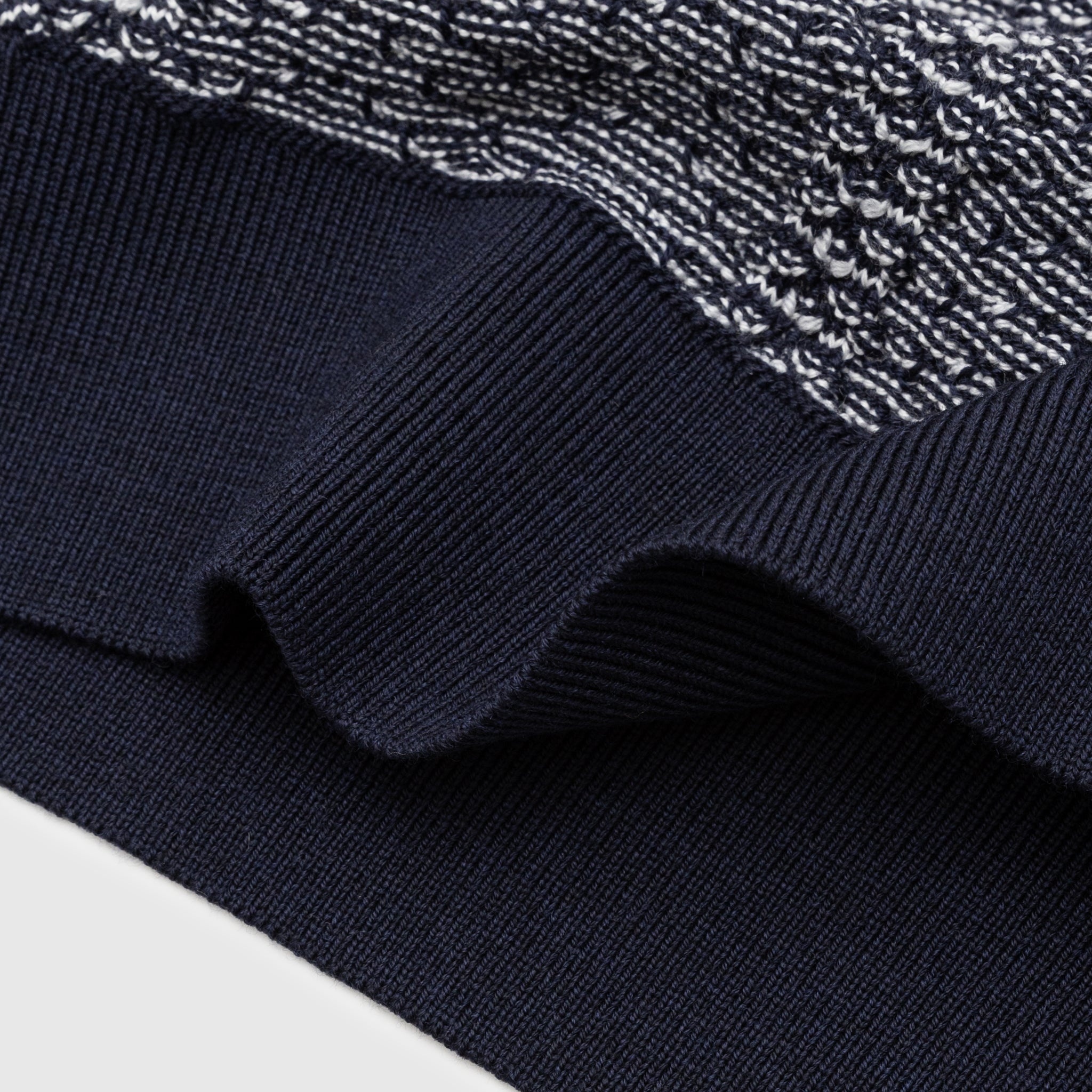 WAVE KNITTED CREW NECK - 4