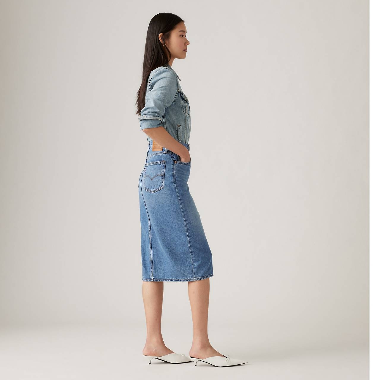 SIDE SLIT SKIRT - 6
