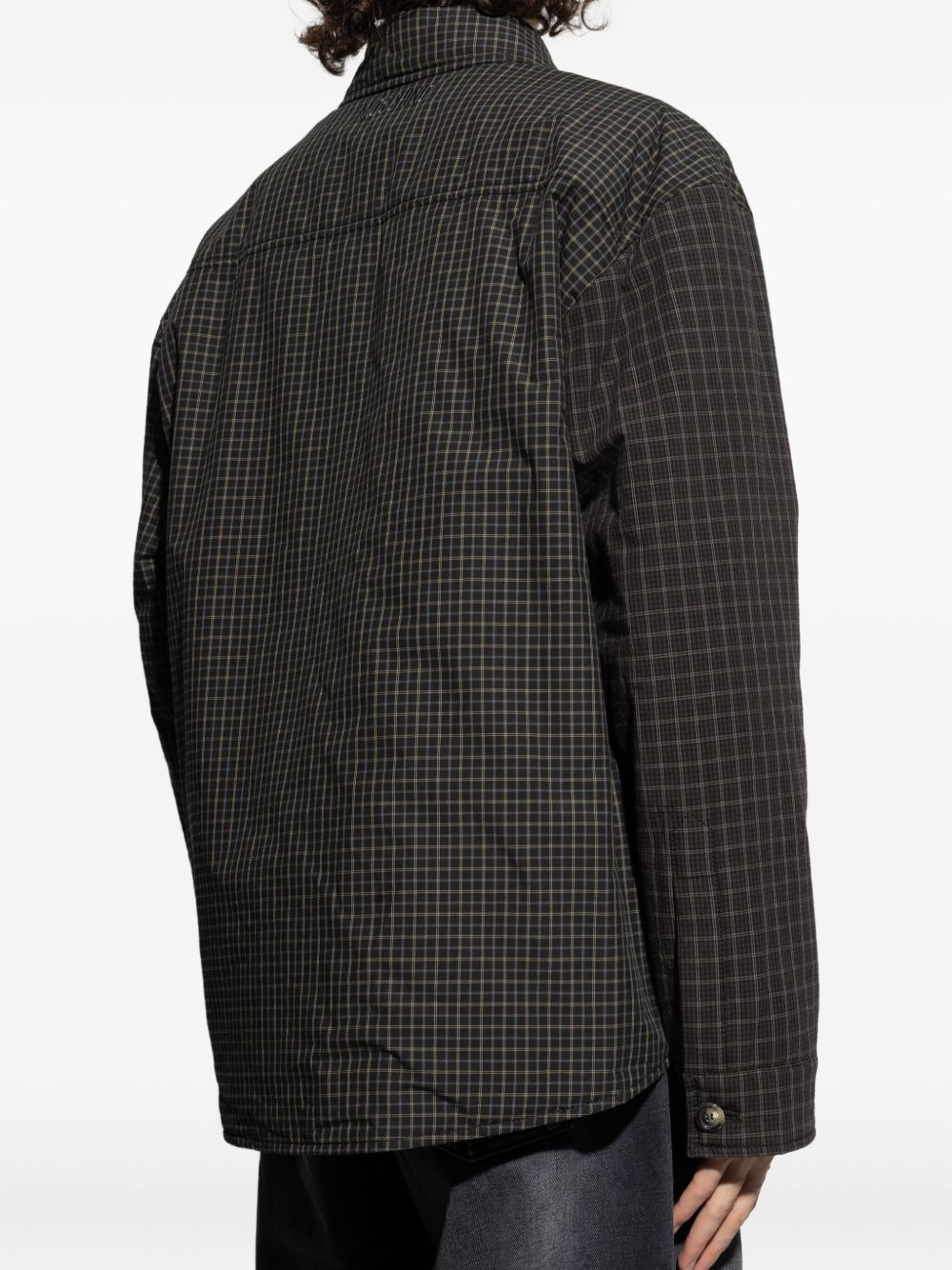 checked shirt jacket - 4