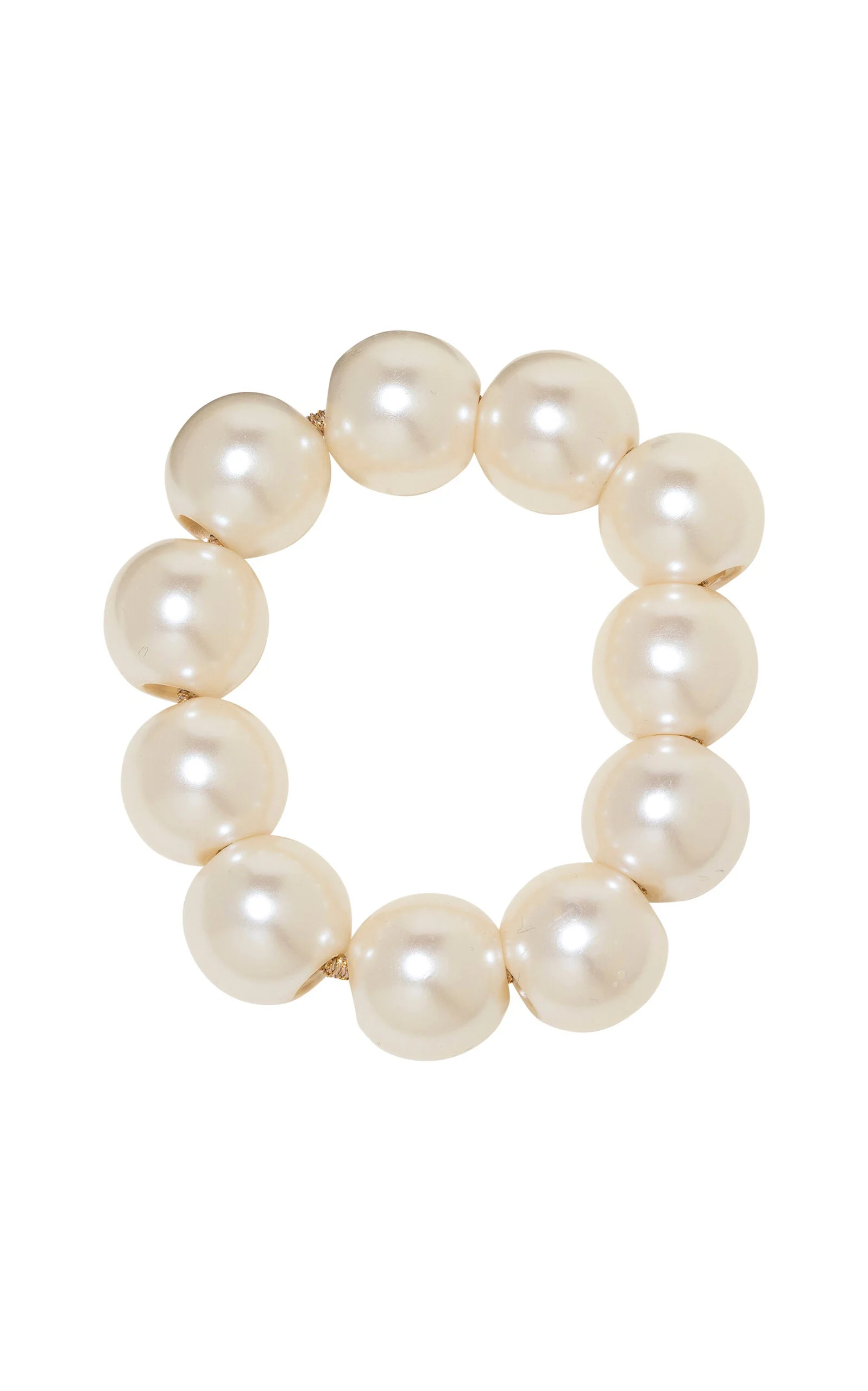 Henley Beaded Pony Wrap white - 1