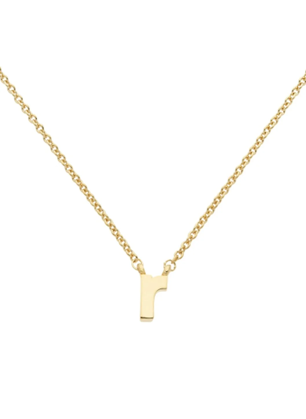 LETTER 'R' PENDANT NECKLACE - 1