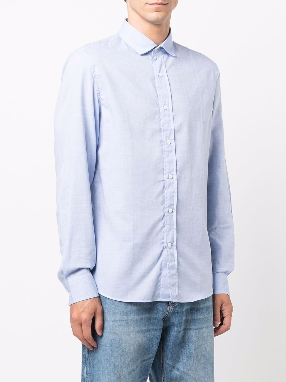 plain chambray shirt - 3