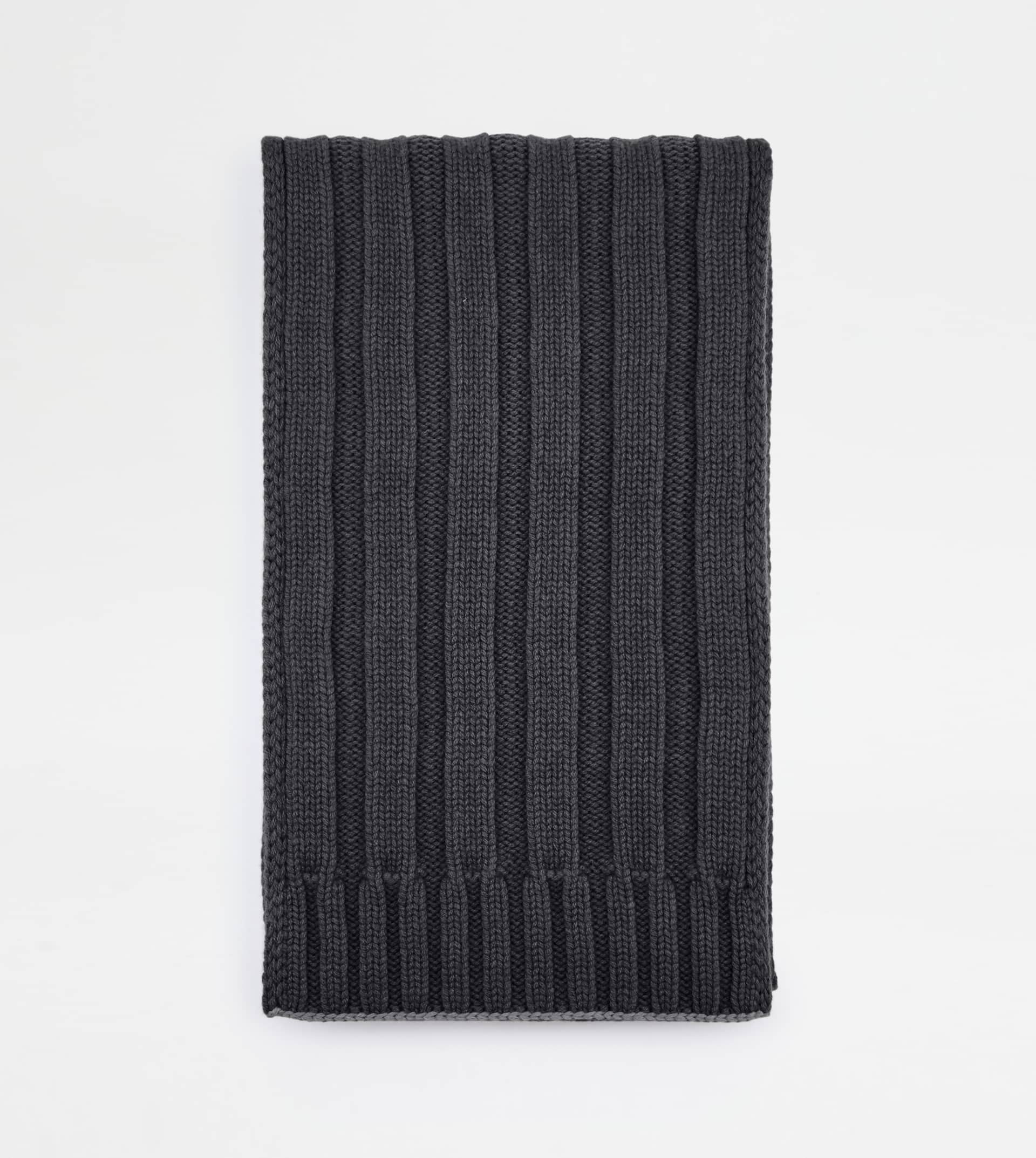 CASHMERE BLEND SCARF - GREY - 2