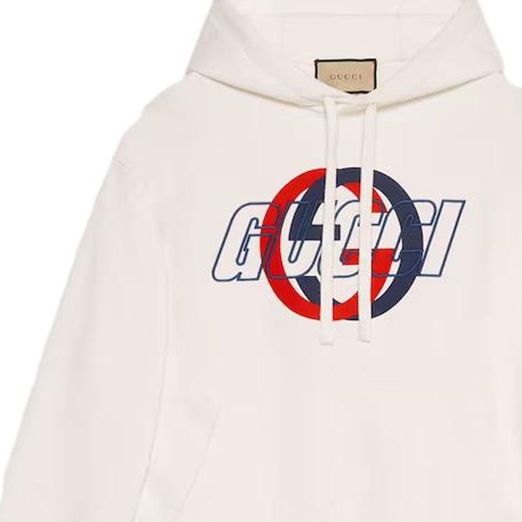Gucci Cotton Jersey Hooded Sweatshirt 'Off White' 770839-XJGA2-9314 - 5