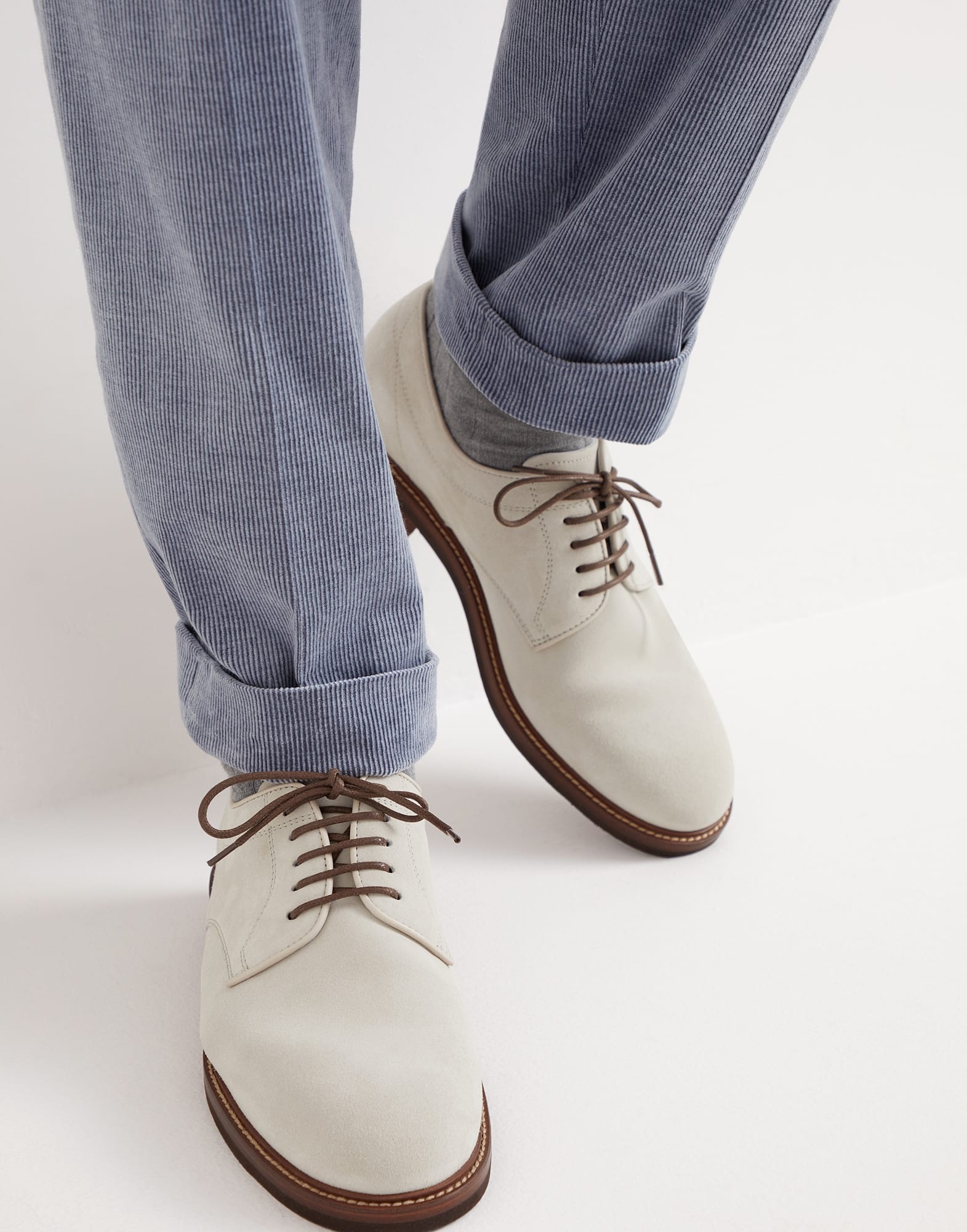 Suede unlined Derbys - 4