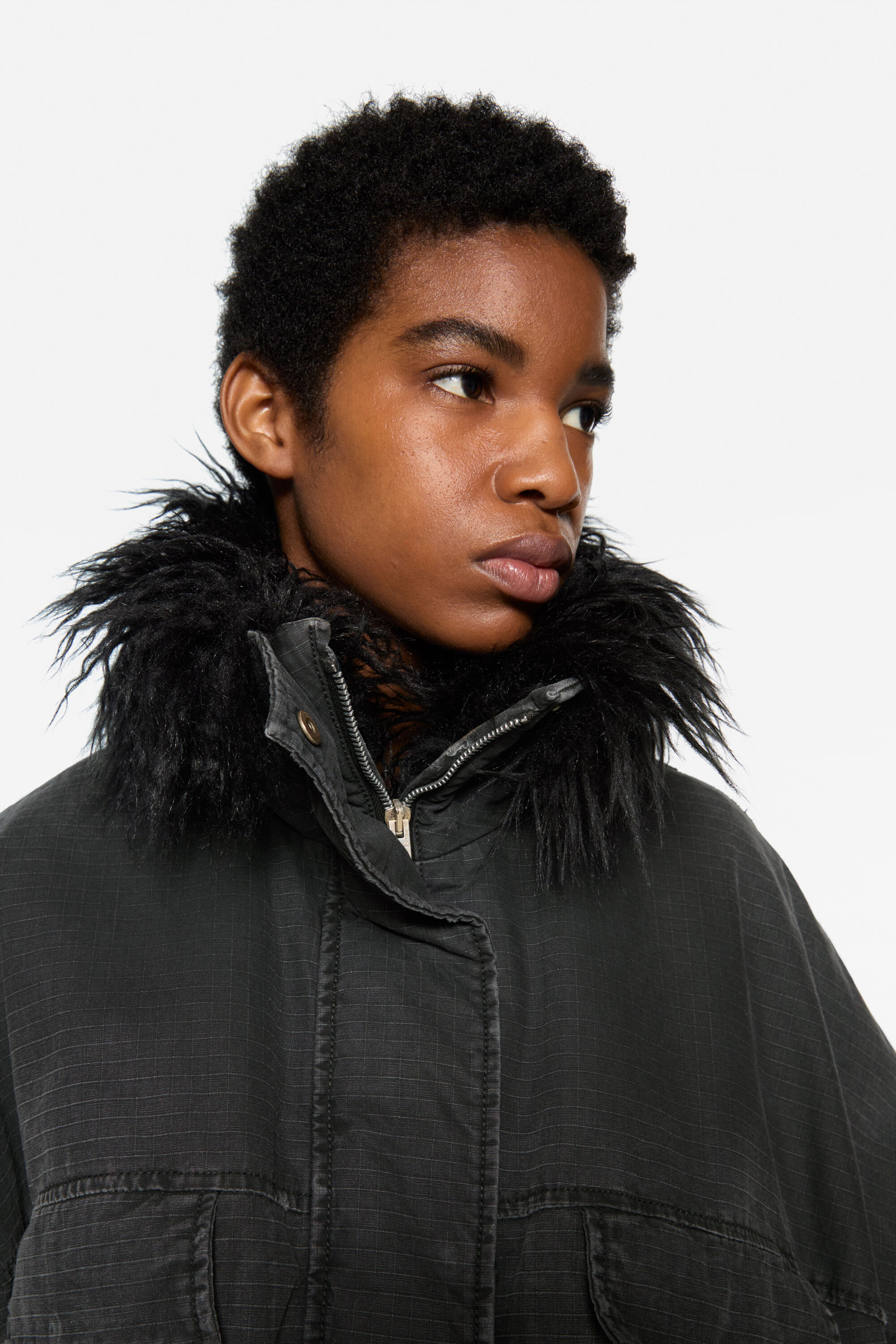 Coated jacket - Black - 4