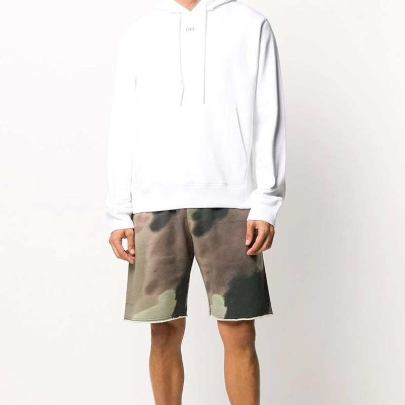 Off-White Off-White FW20 Stencil Arrows Hooded Pullover Men White OMBB034E20FLE0040125 outlook
