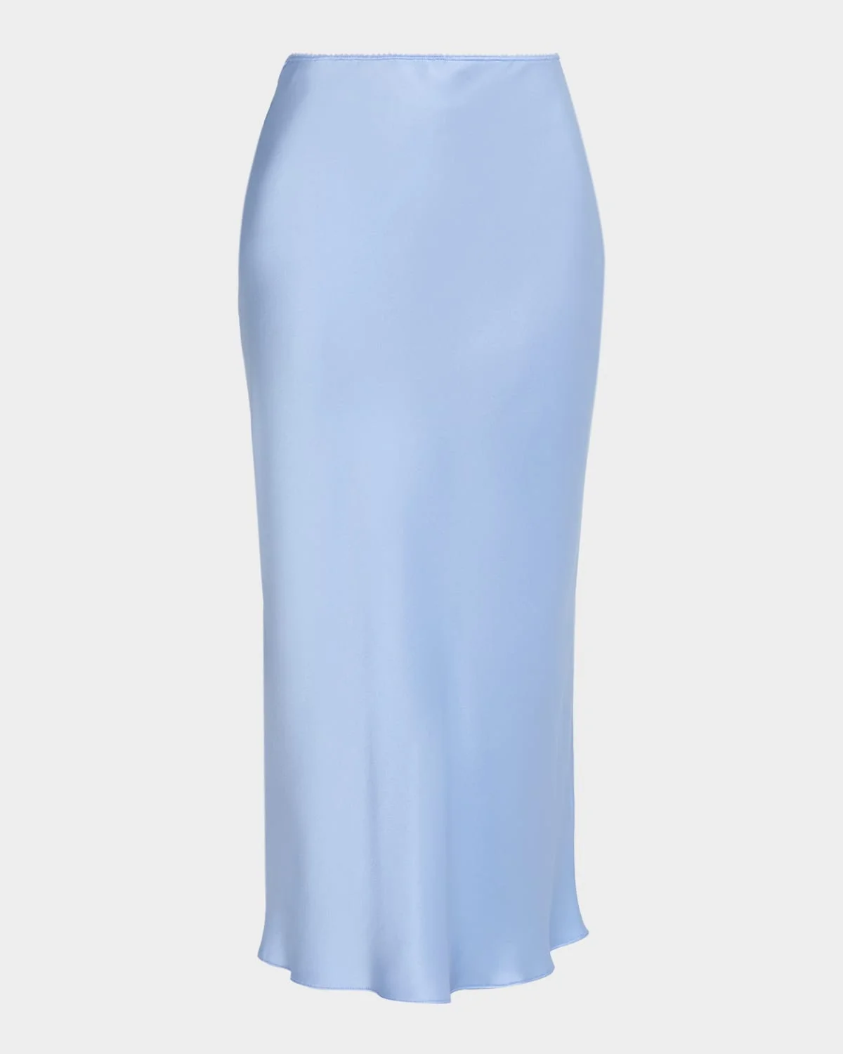 Pull-On Silk Charmeuse Slip Skirt - 1