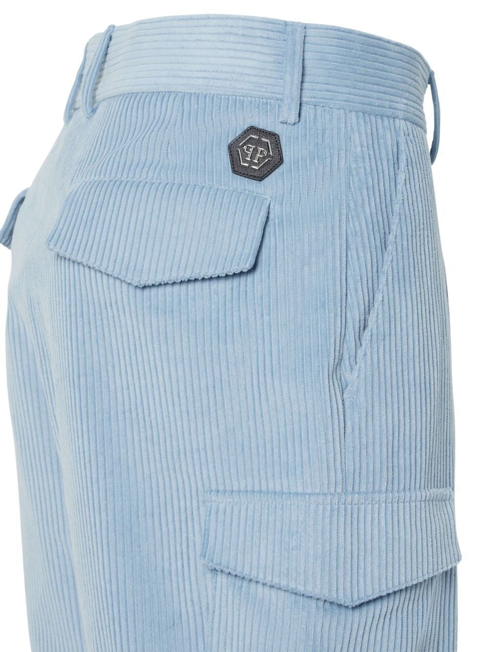 Cool Kid velvet cargo shorts - 3