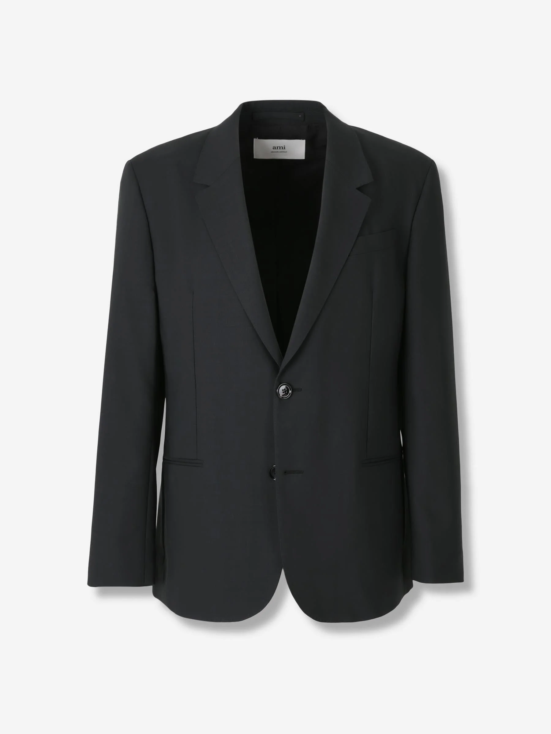 STRAIGHT WOOL BLAZER - 1