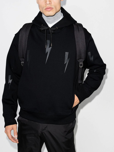 Neil Barrett thunder bolt-print hoodie outlook