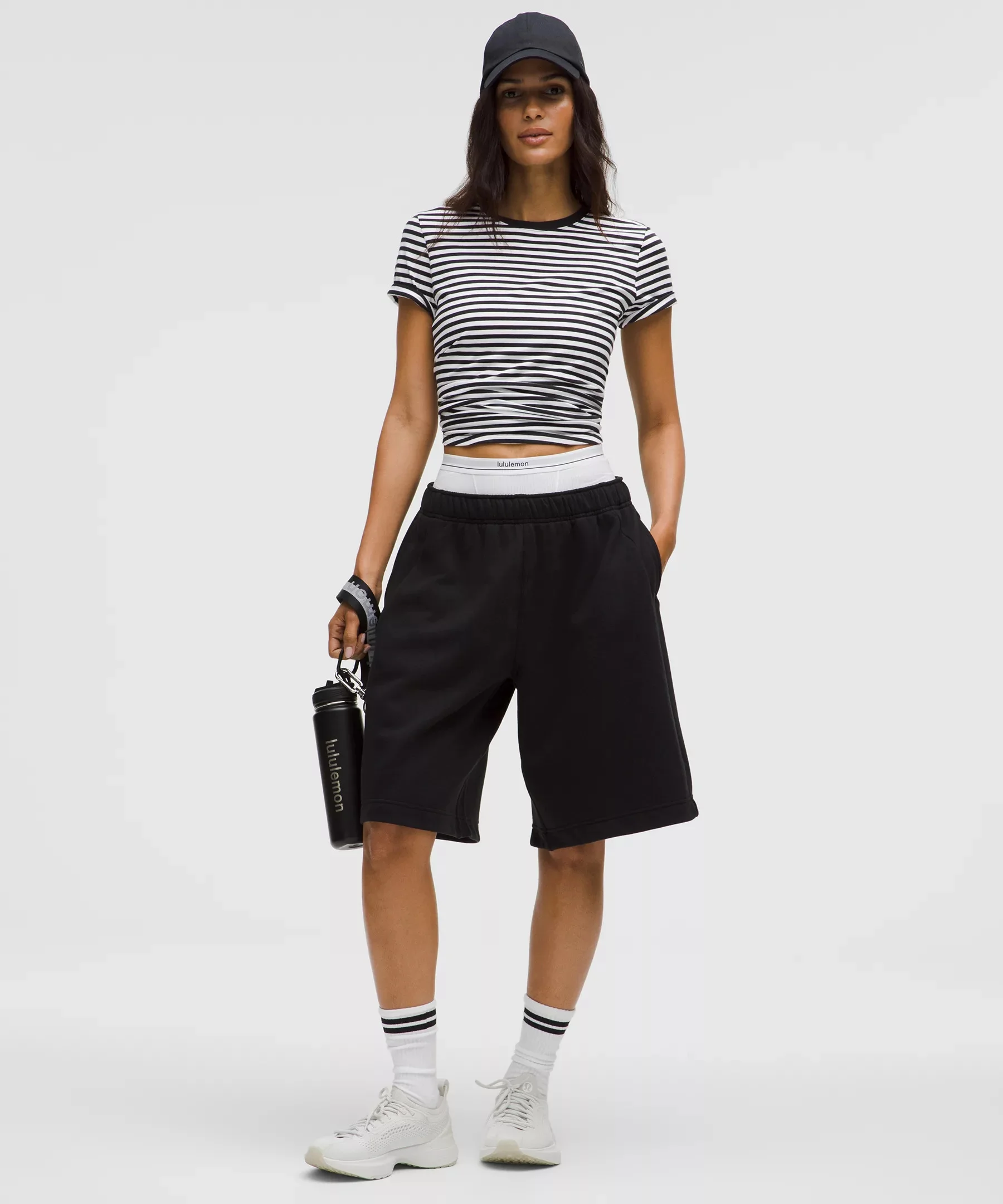 Love Curved-Hem Crewneck T-Shirt - 1