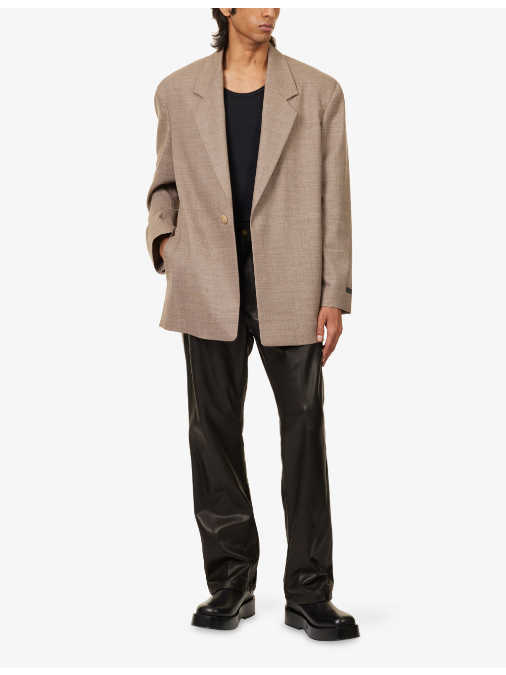 Notch-Lapel Single-Breasted Wool Blazer - 2