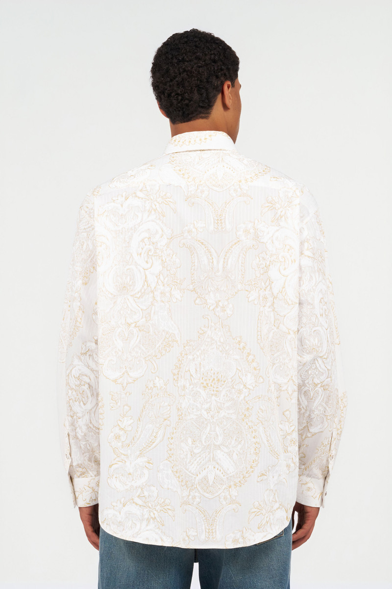 White Shirt with Ornamental Motif 4