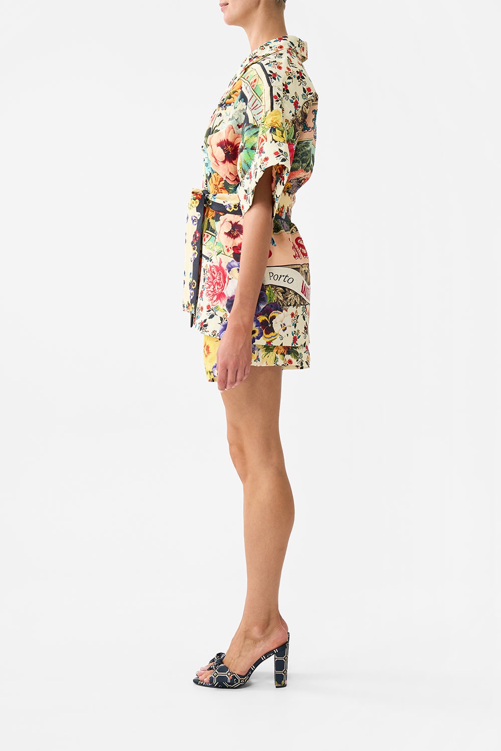 DOUBLE BREASTED SHORT SLEEVE JACKET - 4
