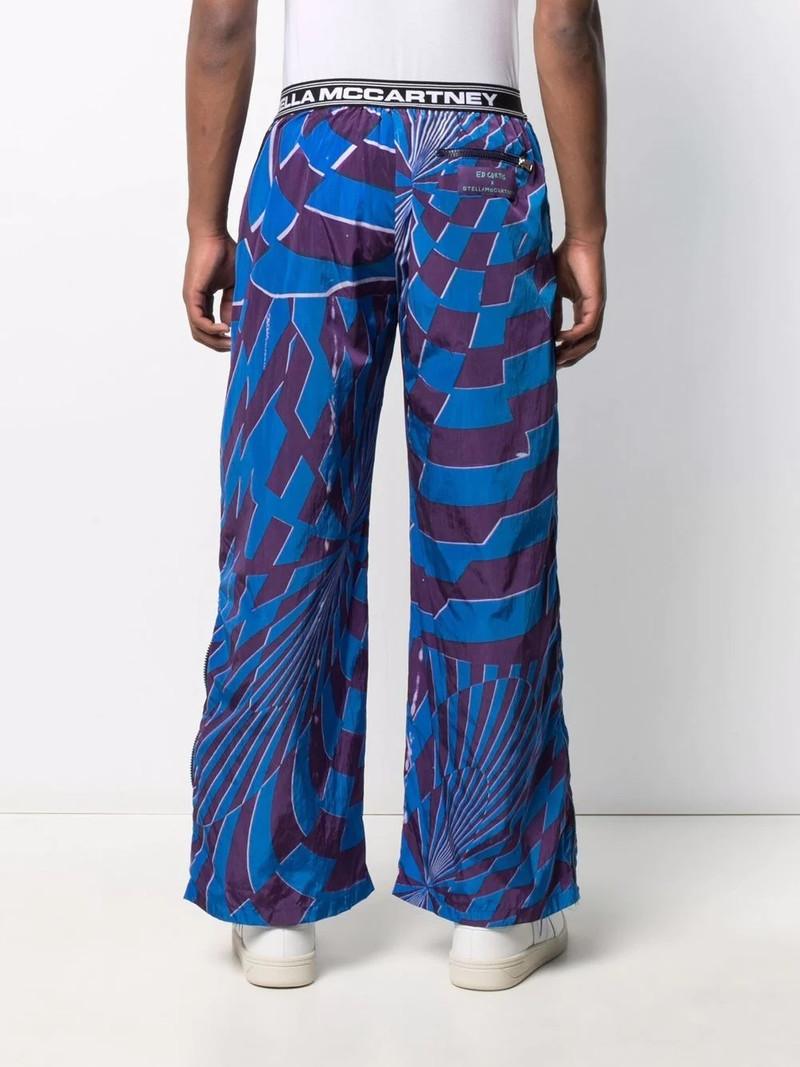 x Ed Curtis geometric-print trousers 5