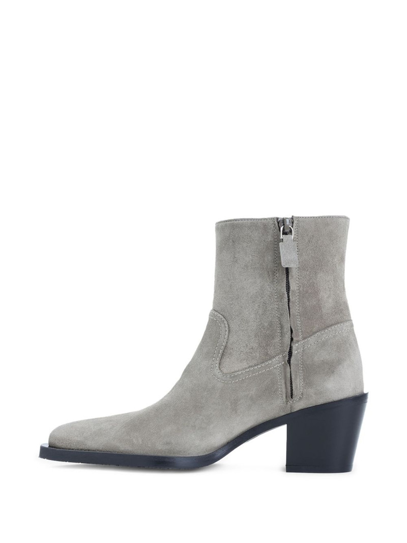 60mm suede pointed-toe heeled cowboy boots 3