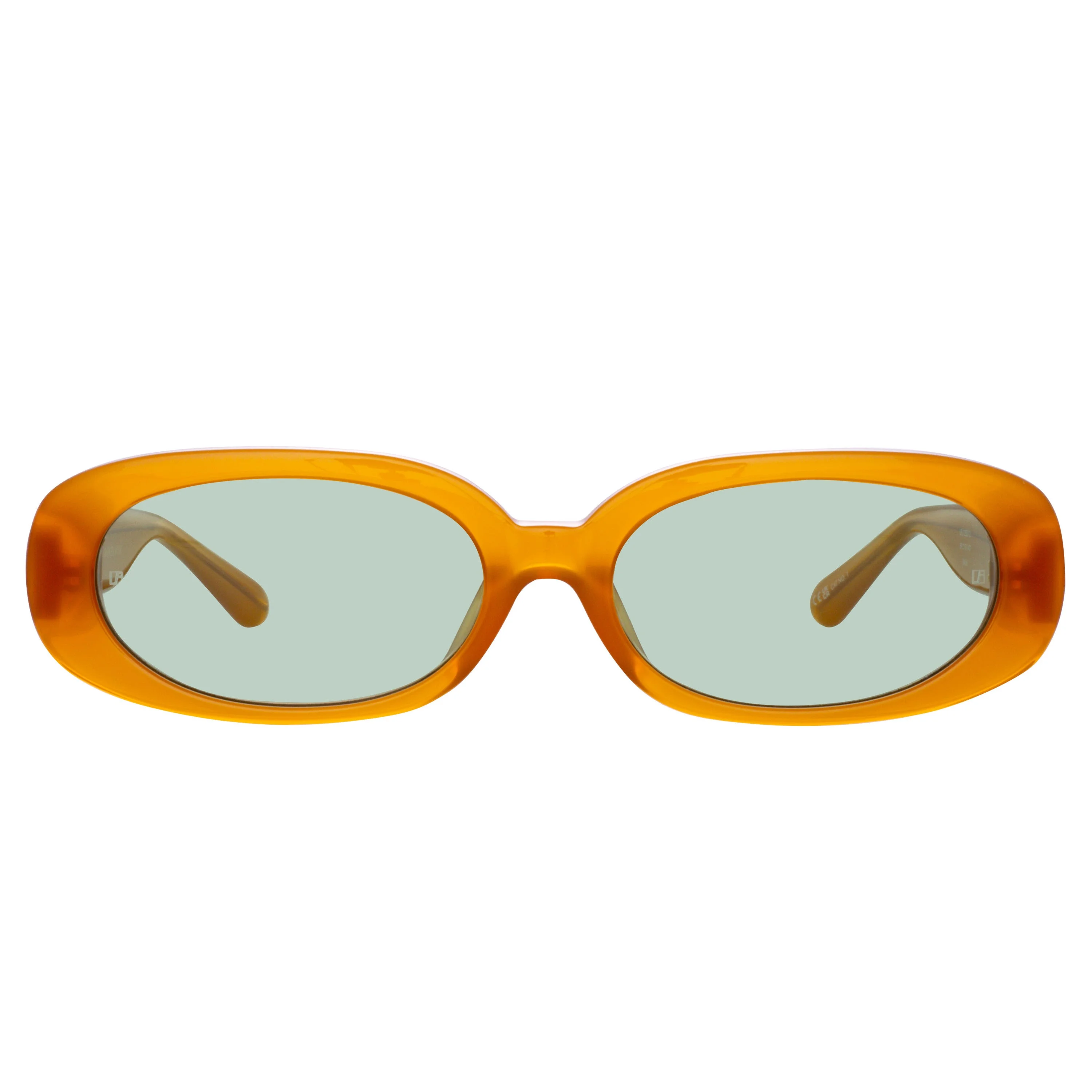 CARA OVAL SUNGLASSES IN HONEY - 1