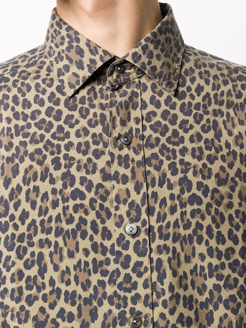 leopard-print silk shirt - 5