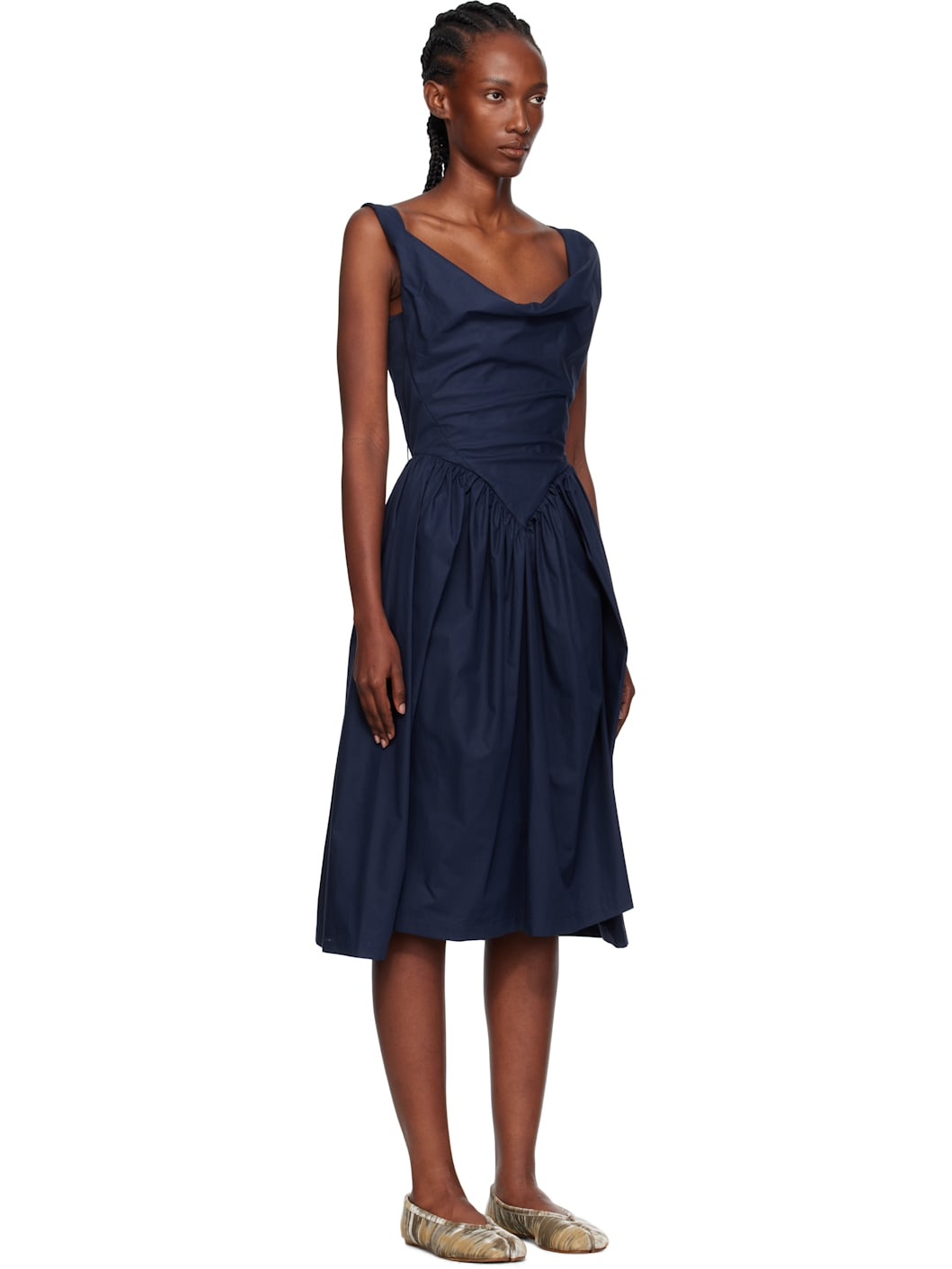 Navy Sunday Midi Dress - 2