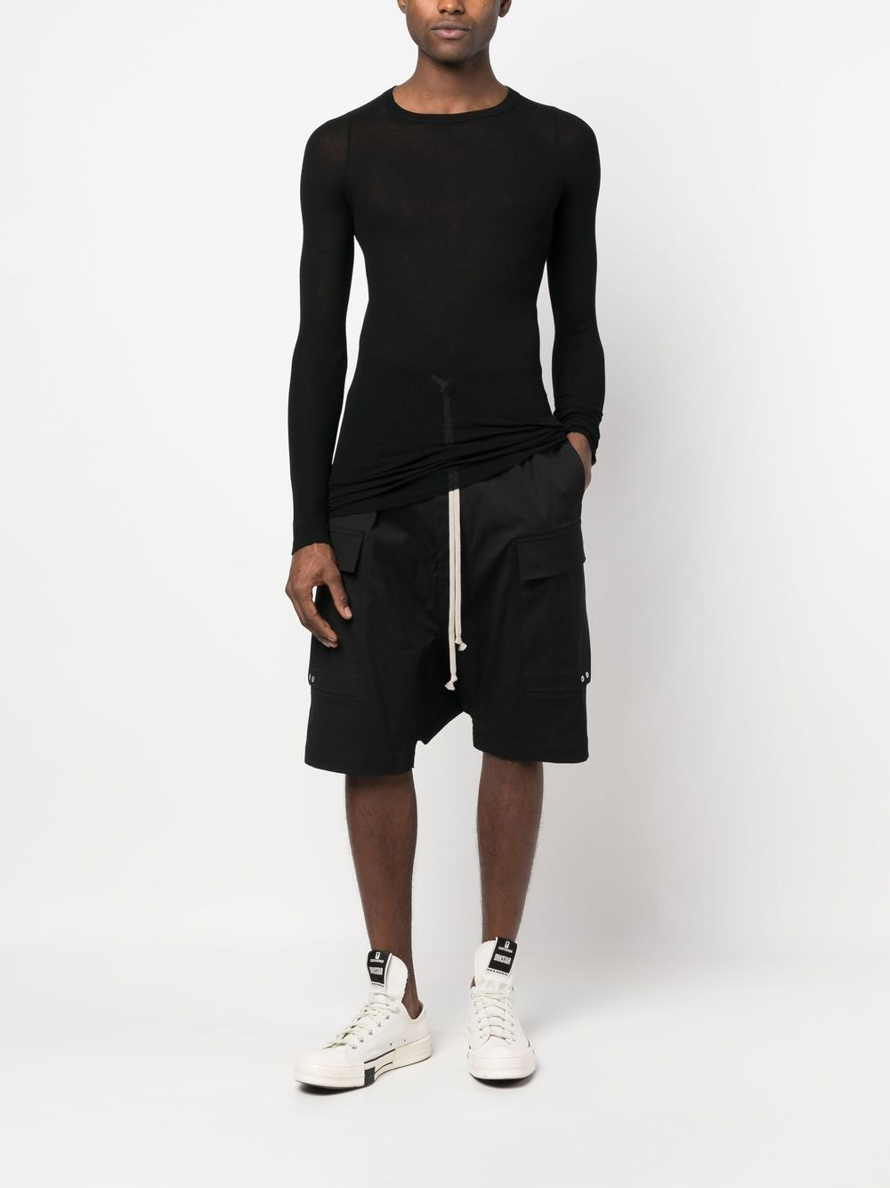 long-line style T-shirt - 2