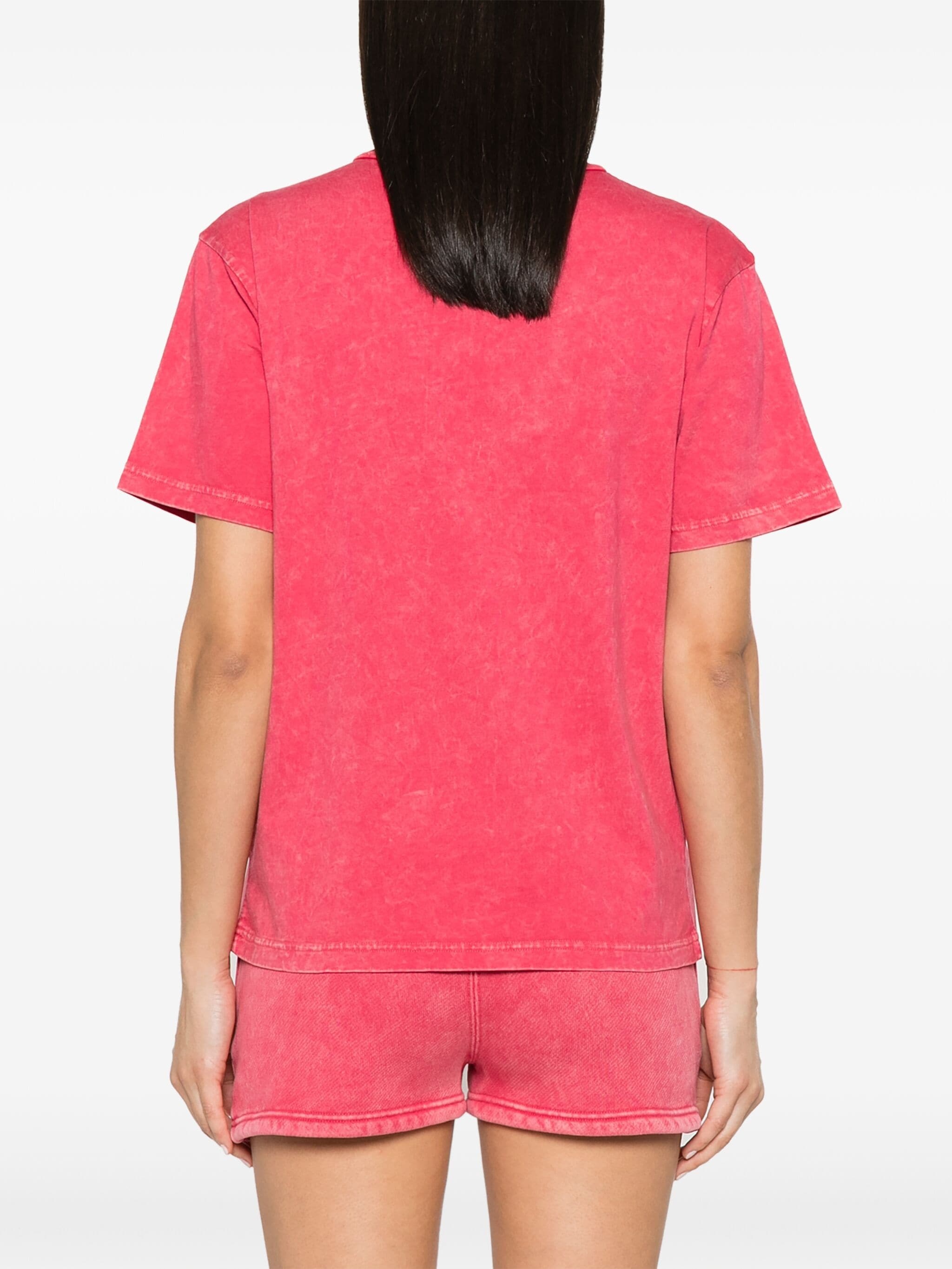 T BY ALEXANDER WANG Women W/ Puff Logo & Bound Neck Essential Jsy SS Tee - 2