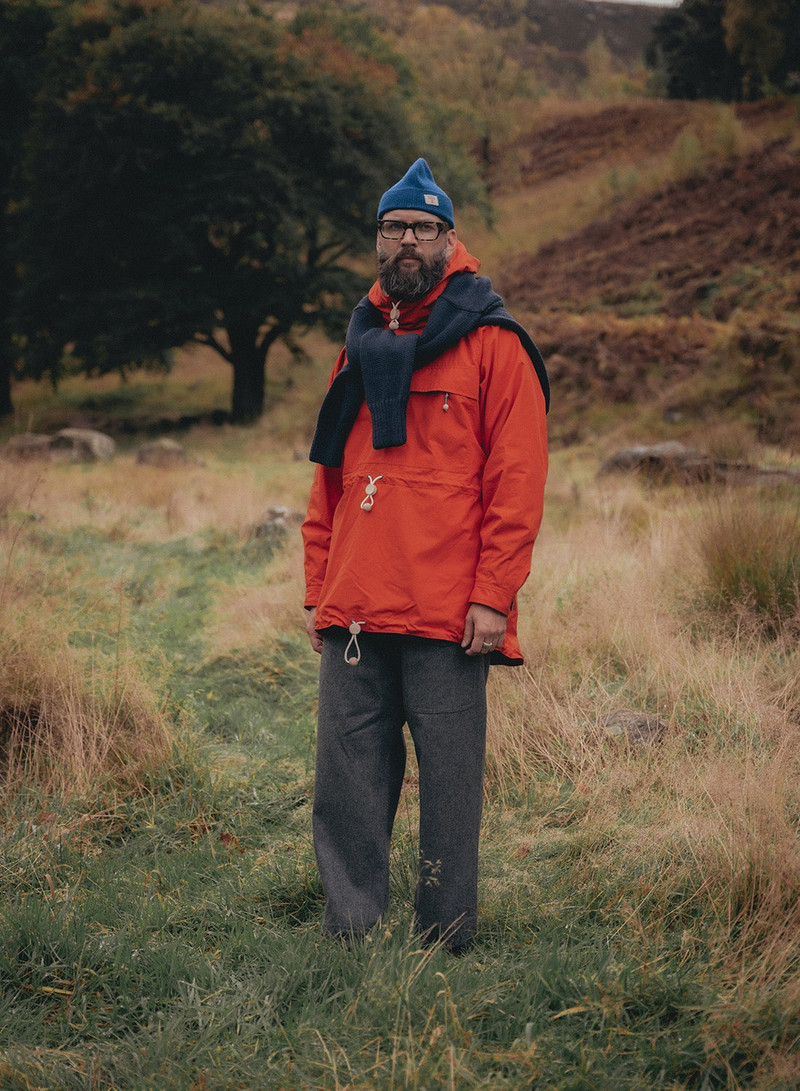 Nigel Cabourn Morshead Smock in Orange outlook