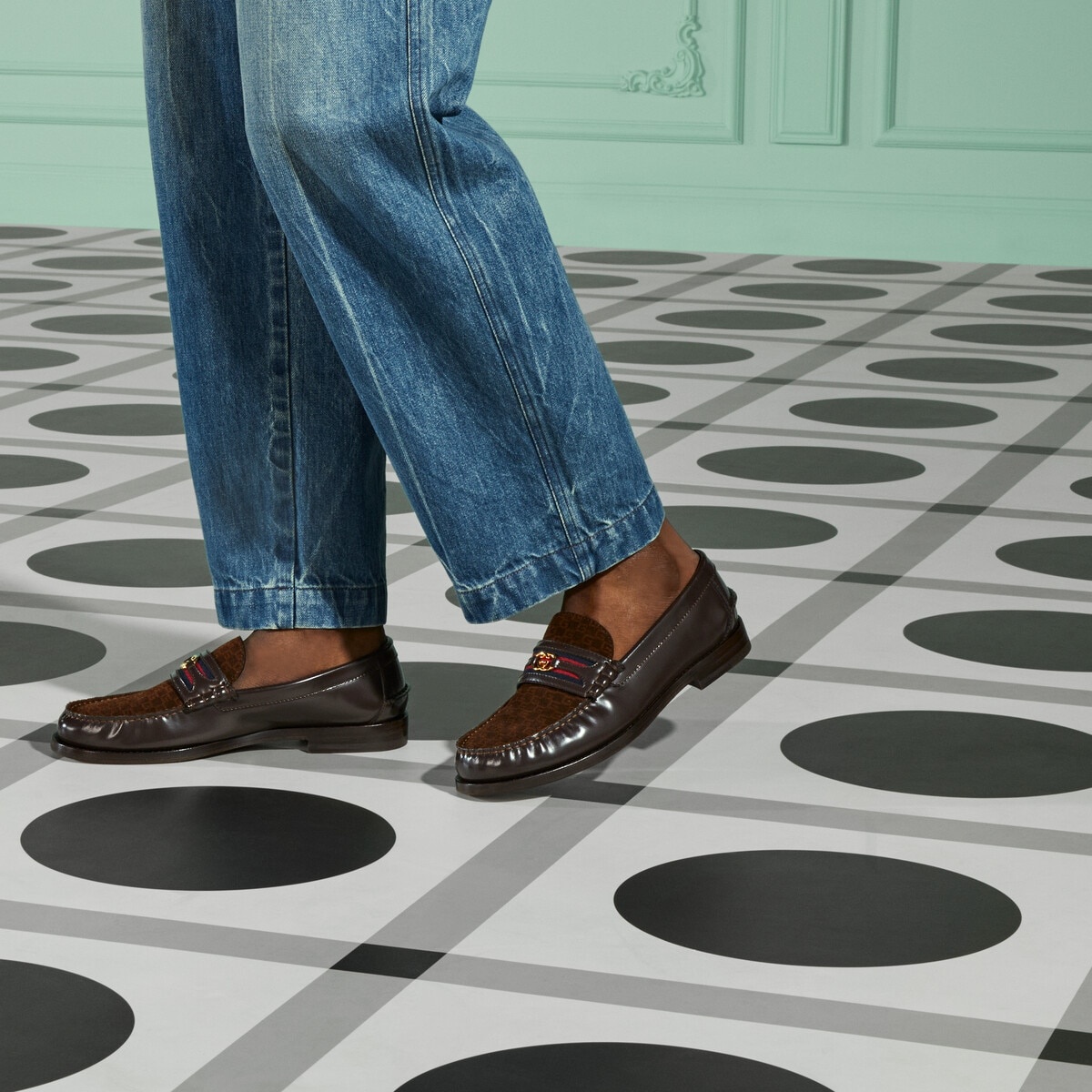 Men's loafer with Interlocking G - 3