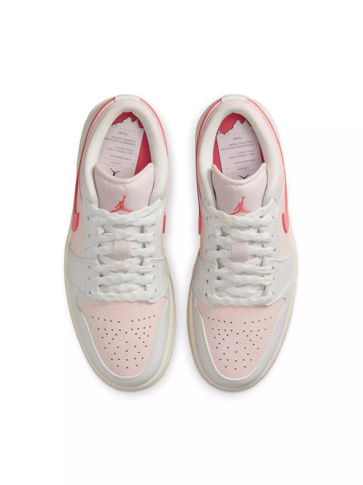 1 Low SE "Summit White/Magic Ember/Light Soft Pink" Women's Shoe - 6