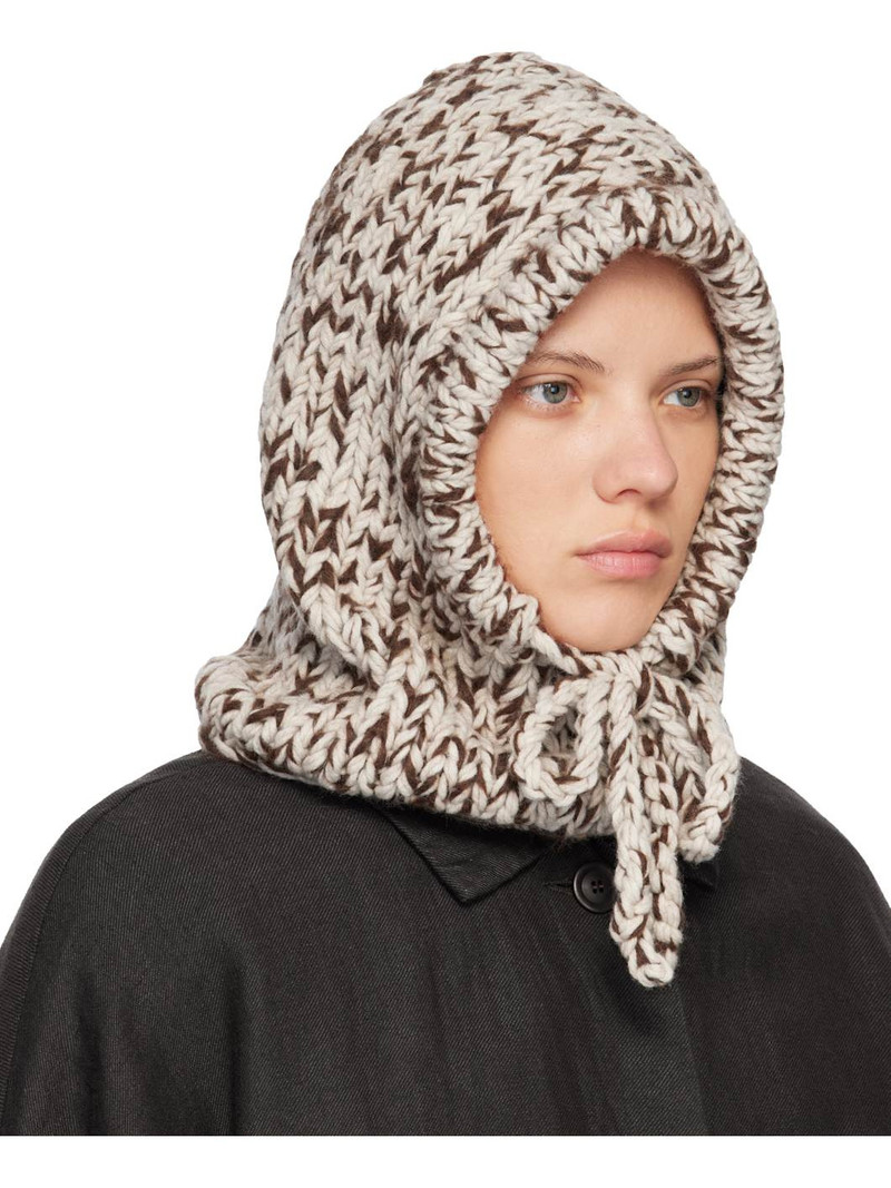 CASEY/CASEY Brown Hand-Knit Hood outlook