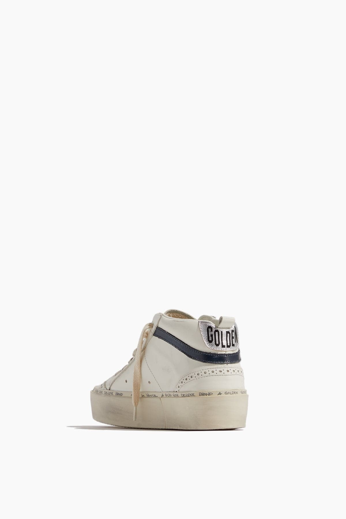 Hi Mid Star Sneaker in White/Ice/Blue/Silver - 3