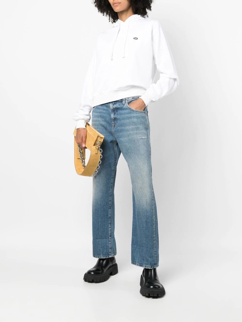 1999 straight-leg distressed jeans - 2