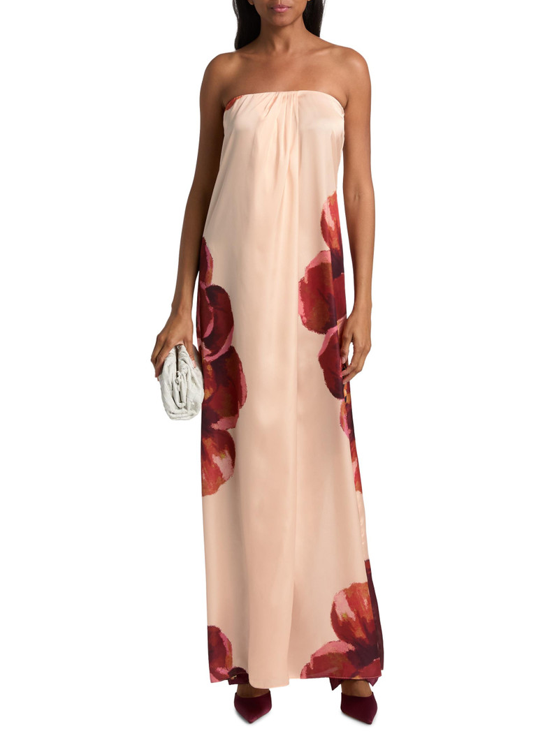Women's Divina Peony Strapless Maxi Dress - Peony Love 3