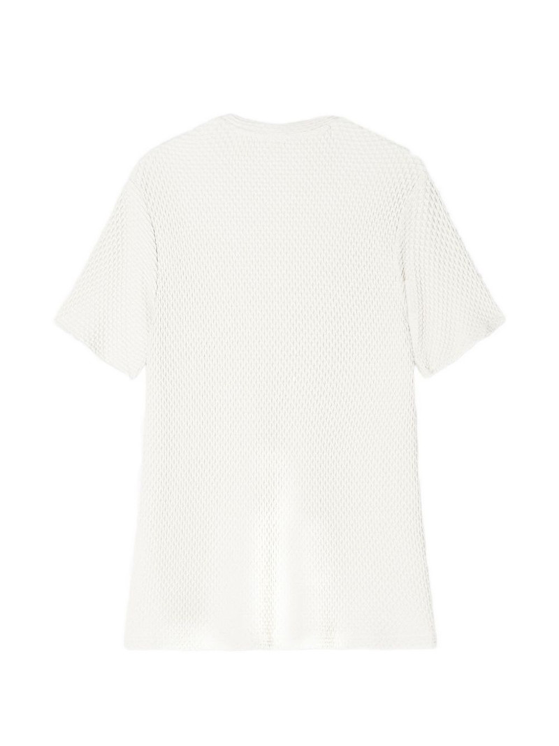 EMPORIO ARMANI honeycomb-texture T-shirt outlook