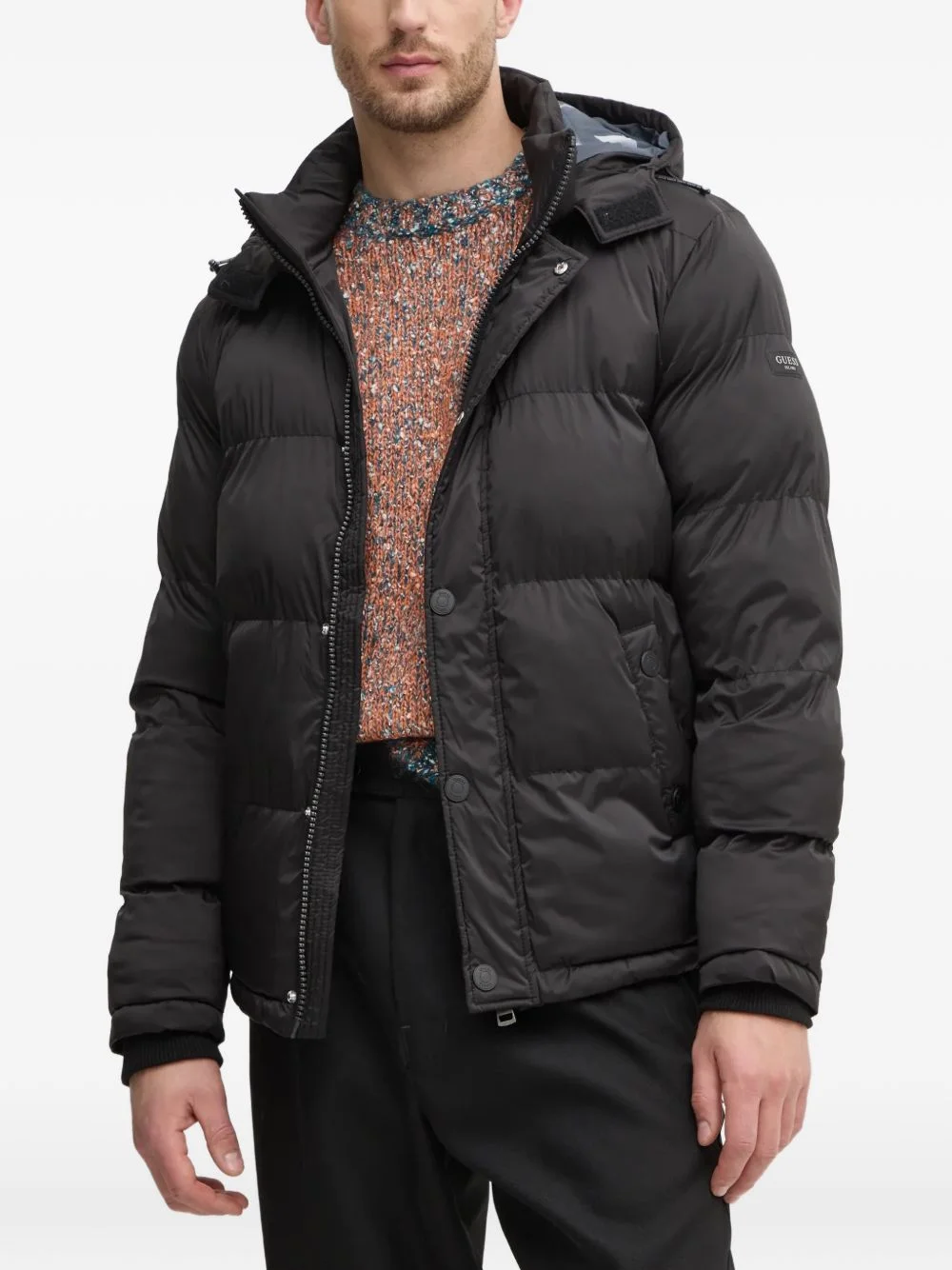 hooded puffer jacket - 1