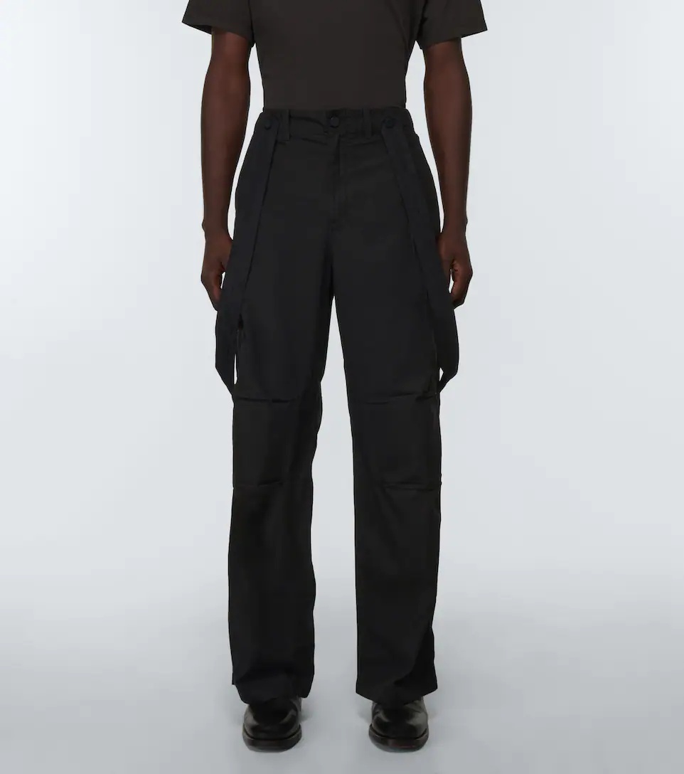 Audio Cargo cotton-blend flared pants - 3