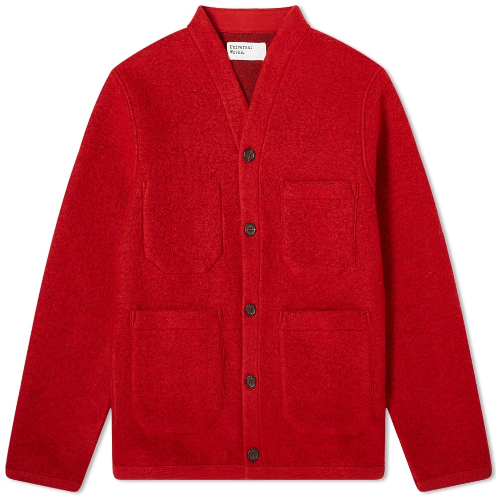 Universal Works Wool Fleece Cardigan - 1