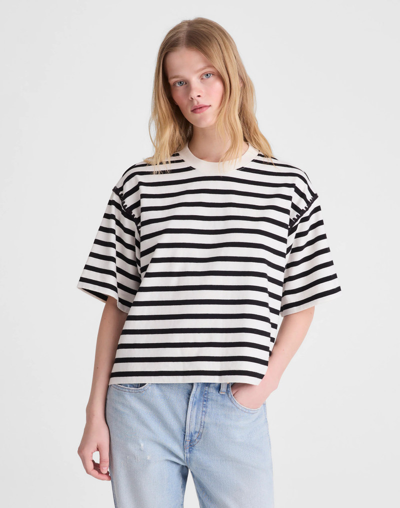 The Boxy Crop Tee in Allday Jersey 2