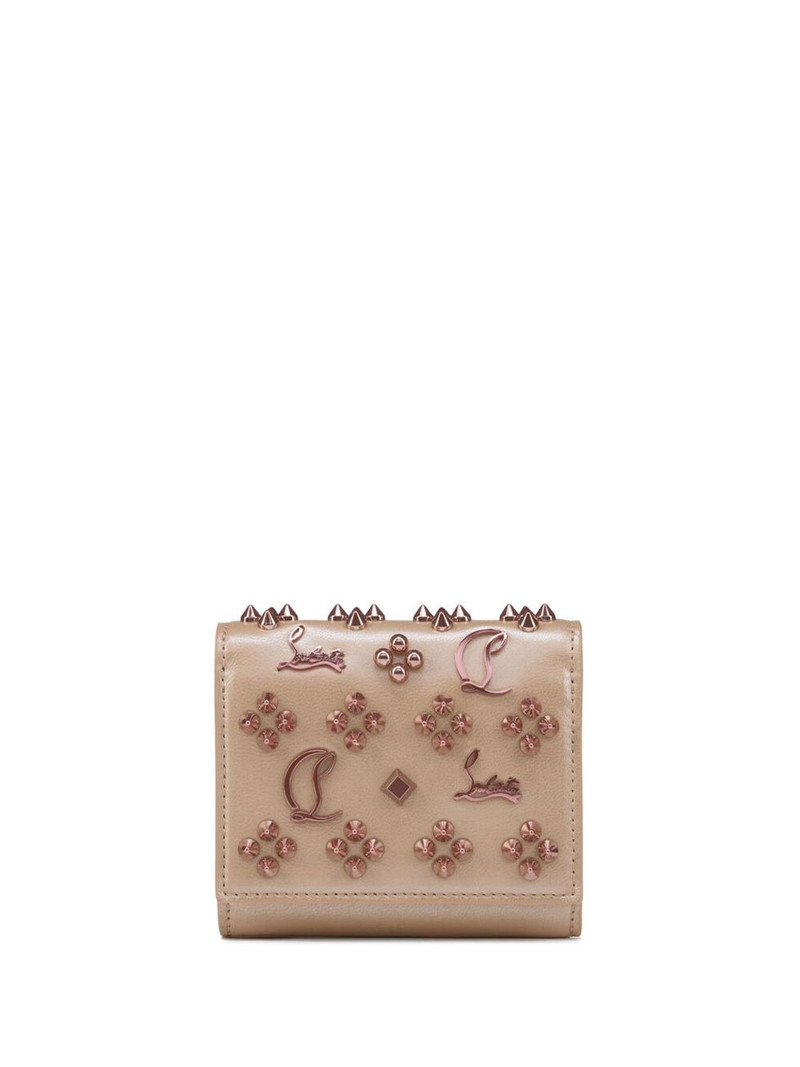 Christian Louboutin stud-embellishment wallet outlook