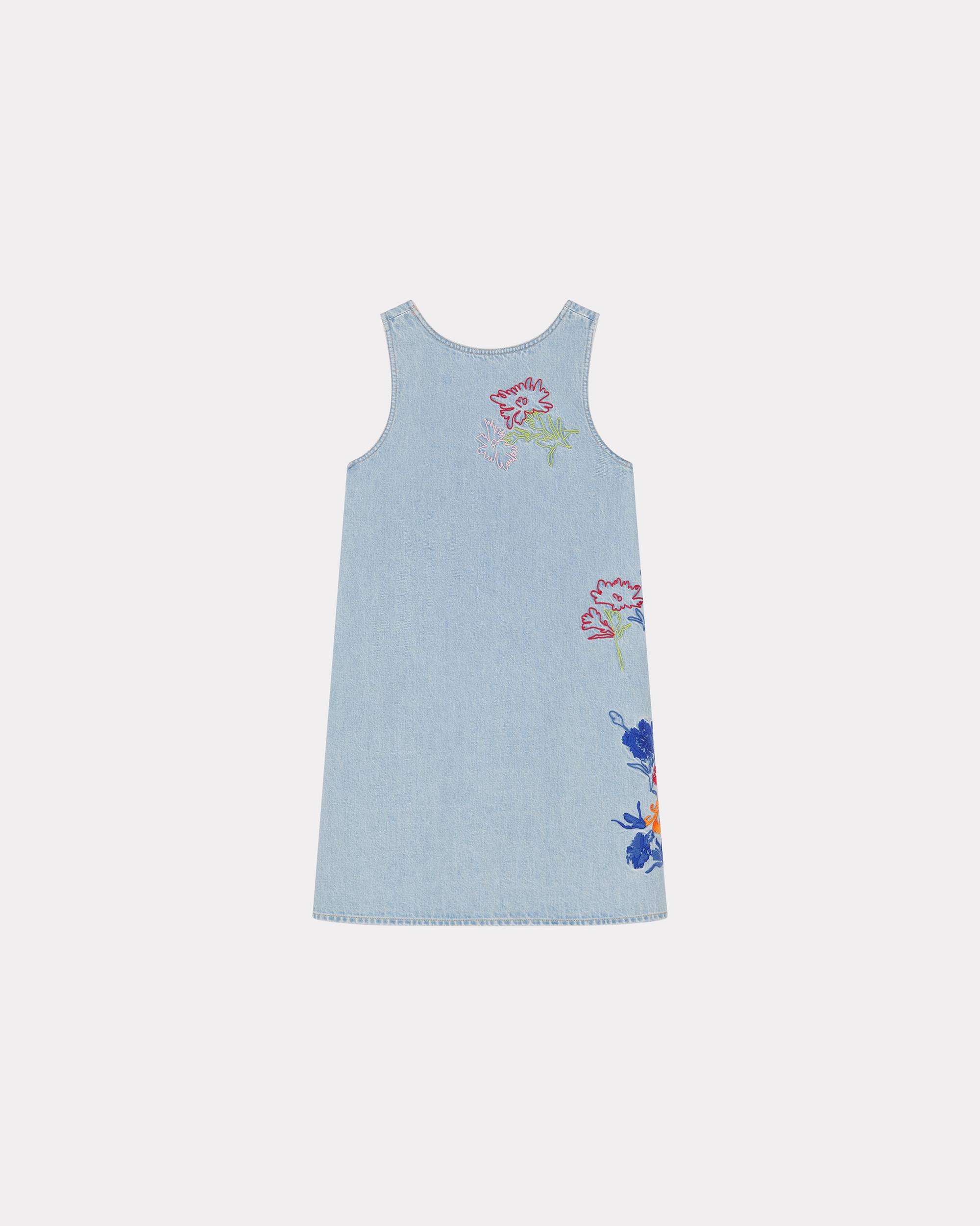 'KENZO Drawn Flowers' sleeveless embroidered dress - 2