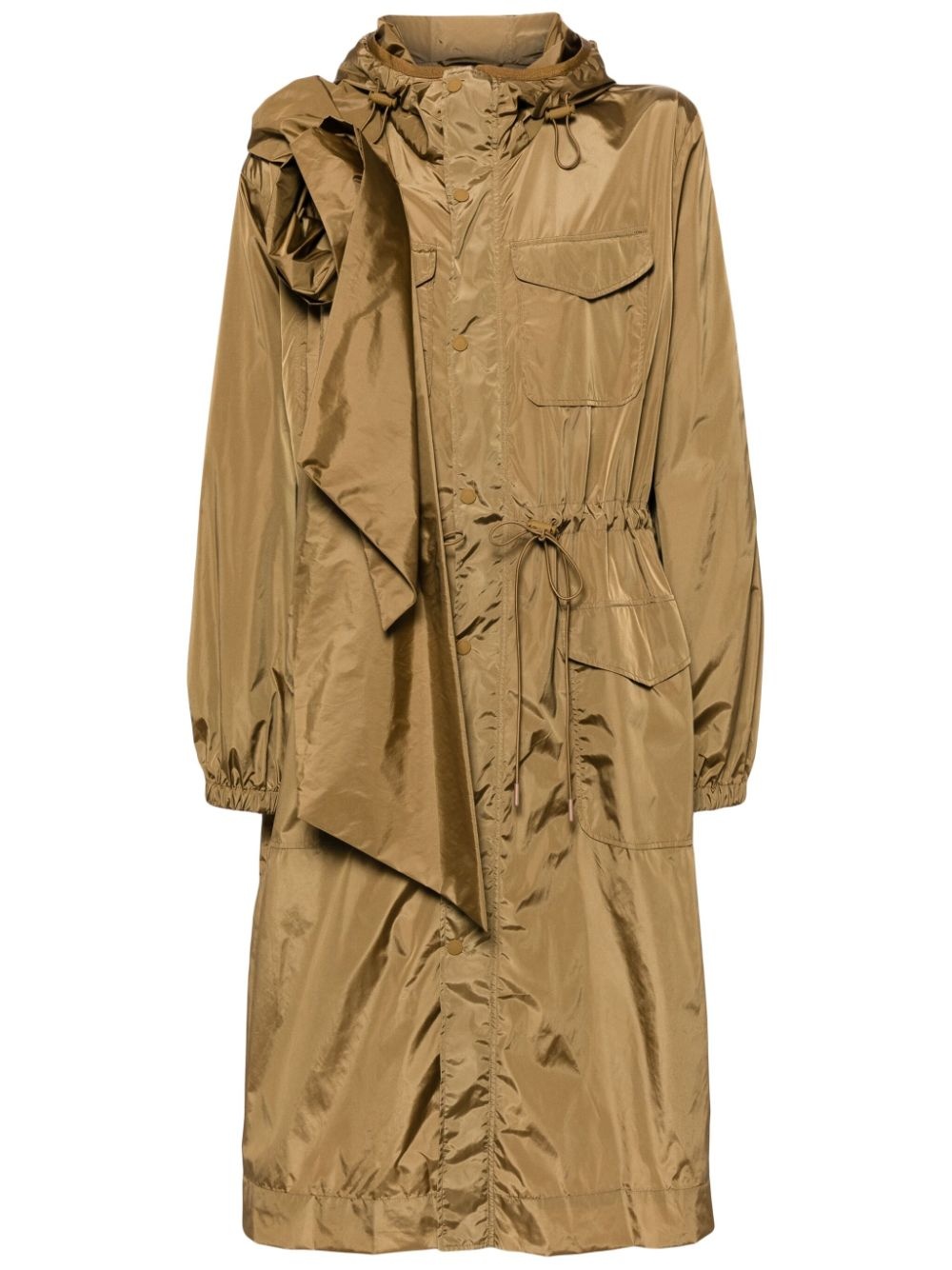 pressed-rose utility tech parka - 1
