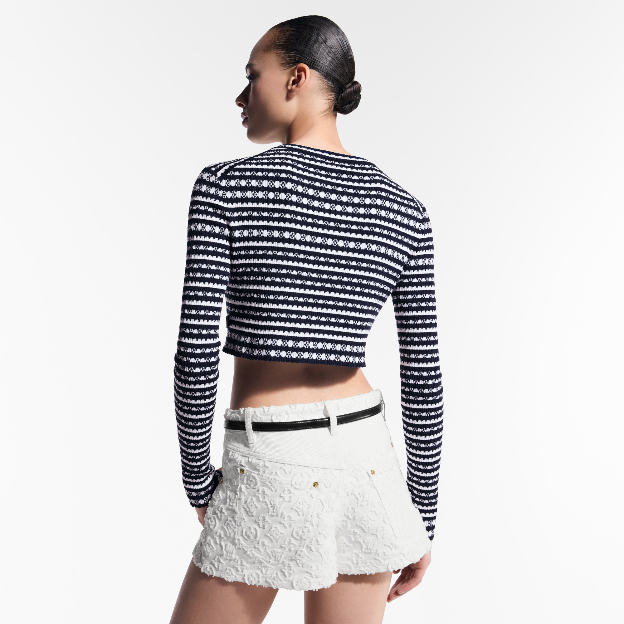 Scallop Stripe Cardigan - 5
