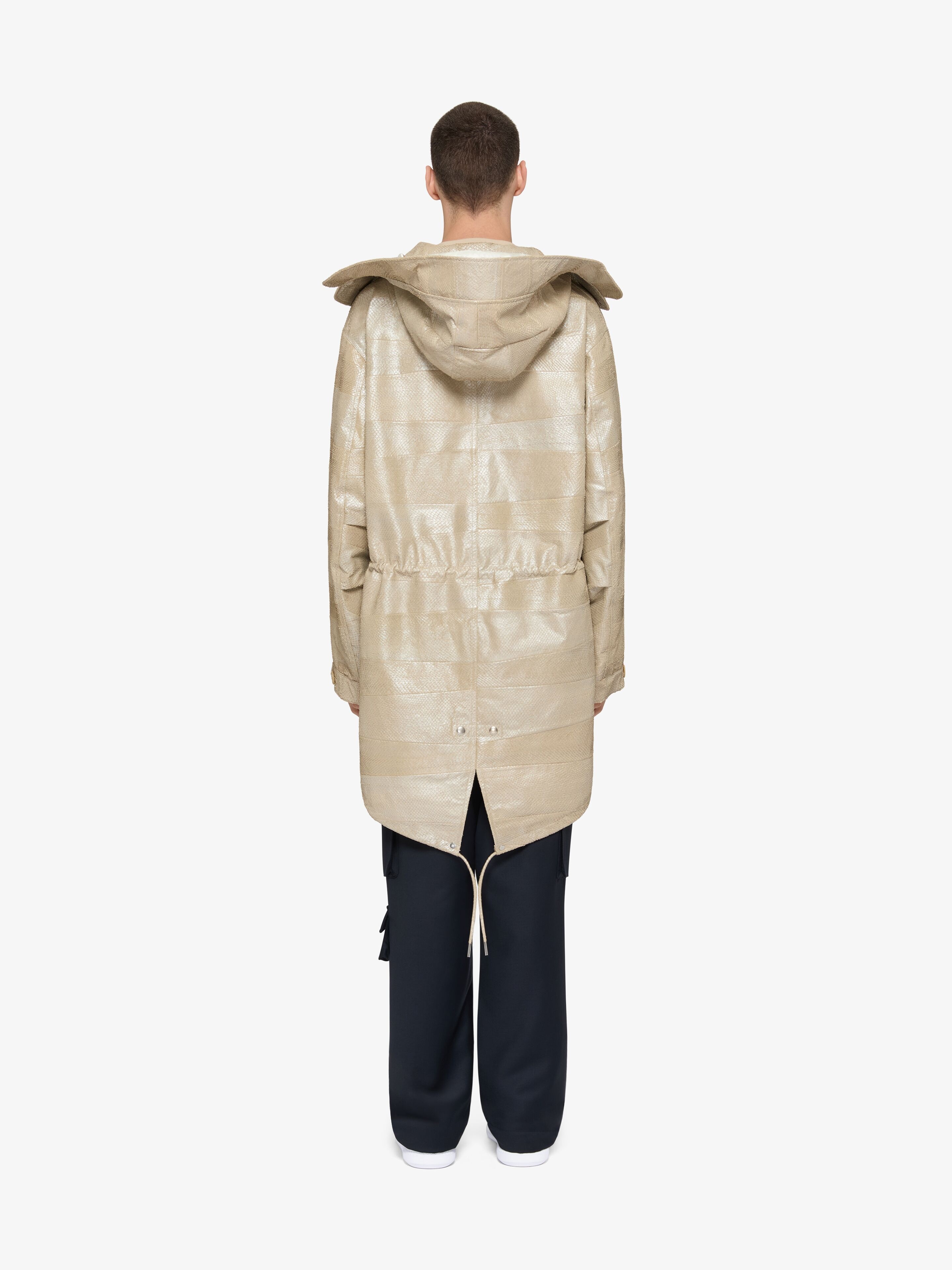 PARKA IN SALMON LEATHER - 3