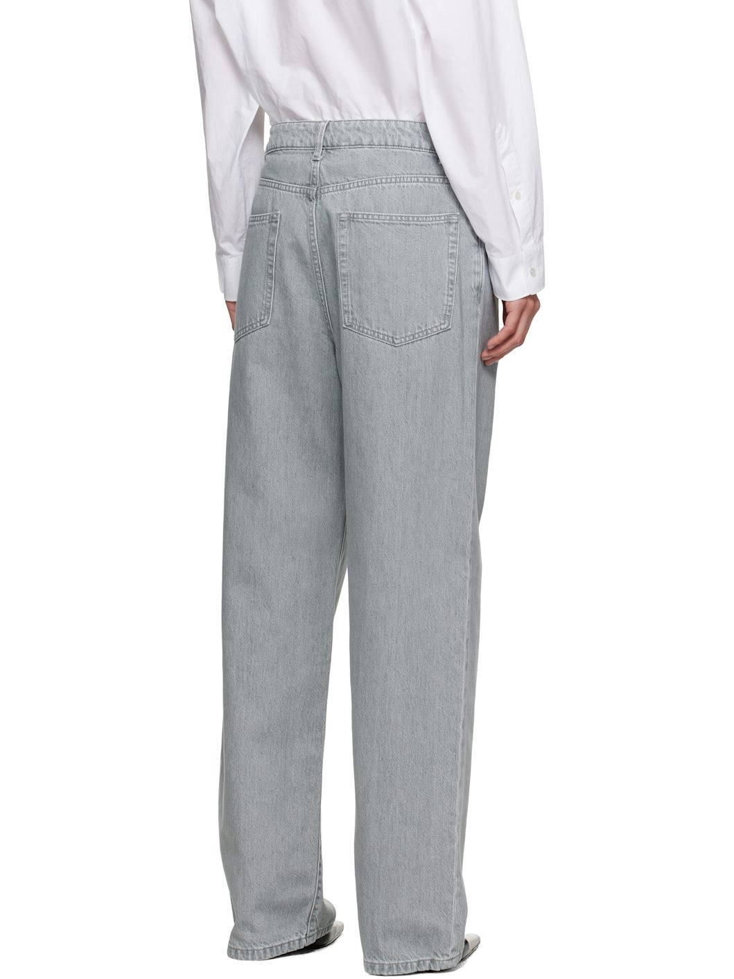 Gray Signature Baggy Fit Jeans - 3