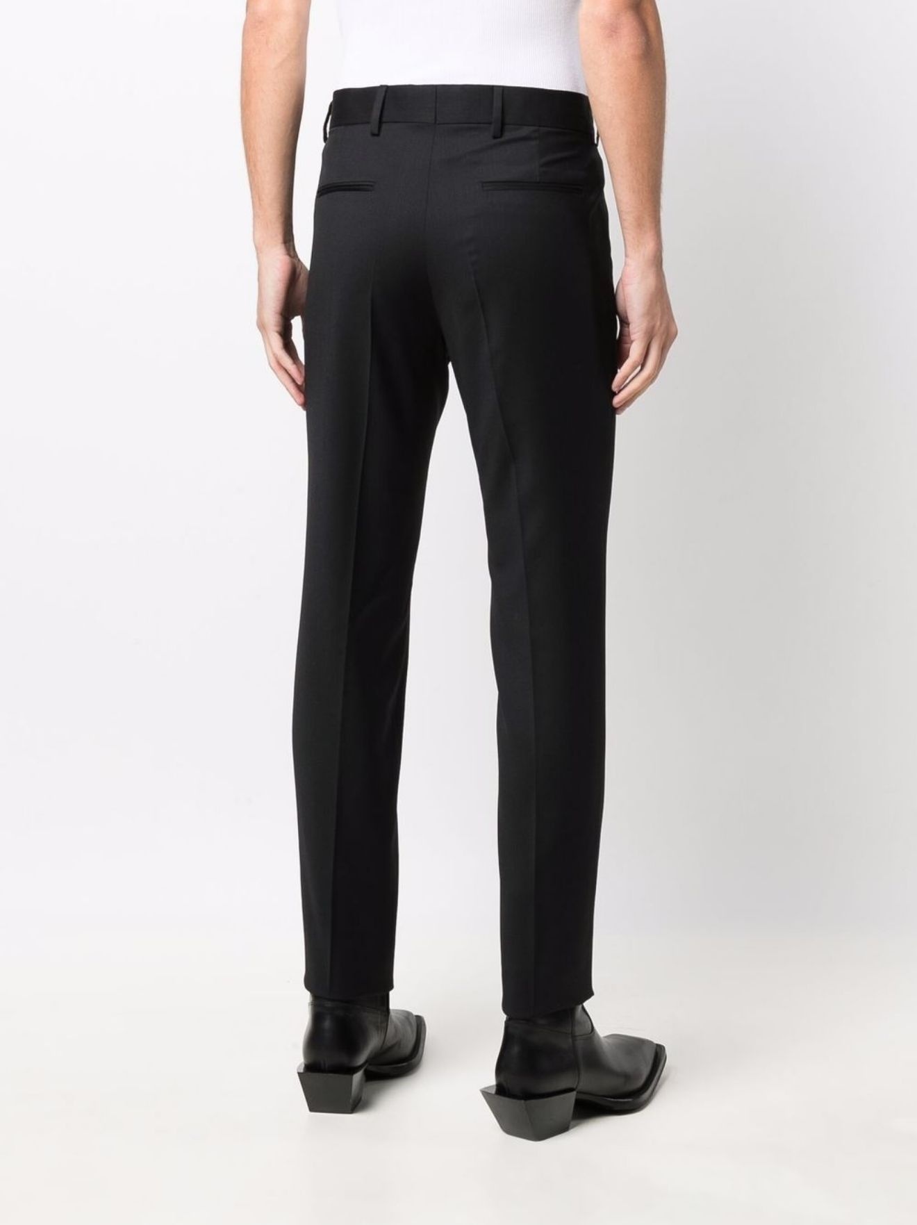 skinny wool trousers - 4