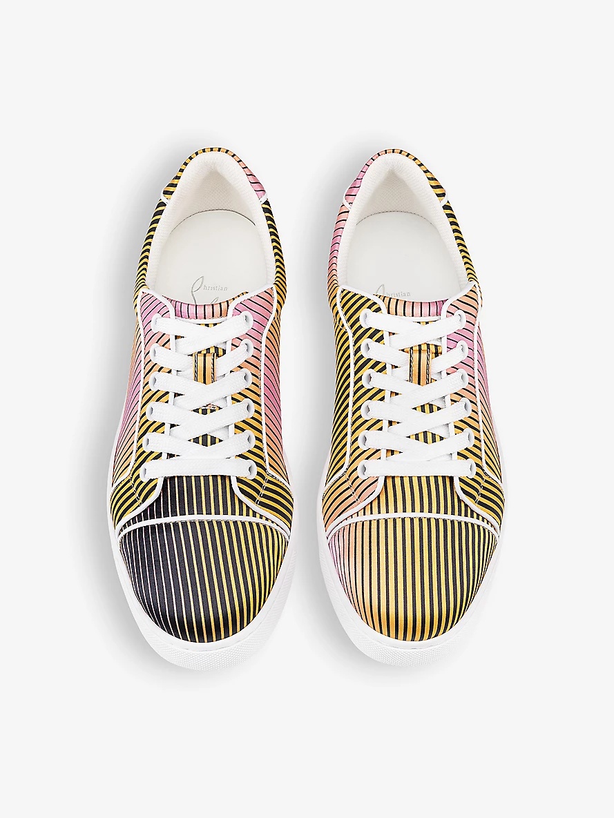 Fun Vieira Orlato brand-embellished leather low-top trainers - 2