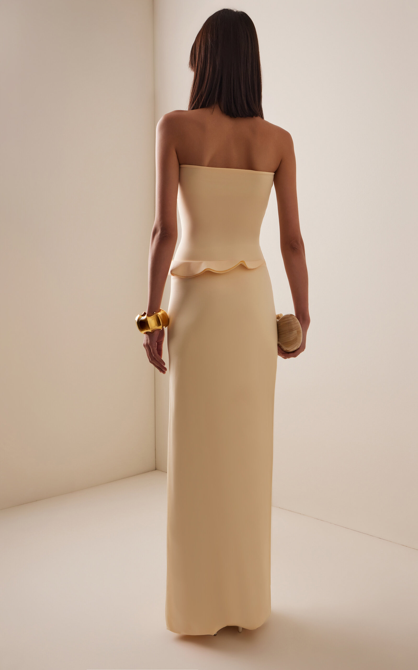 Caracola Rosette Jersey Maxi Dress ivory - 4